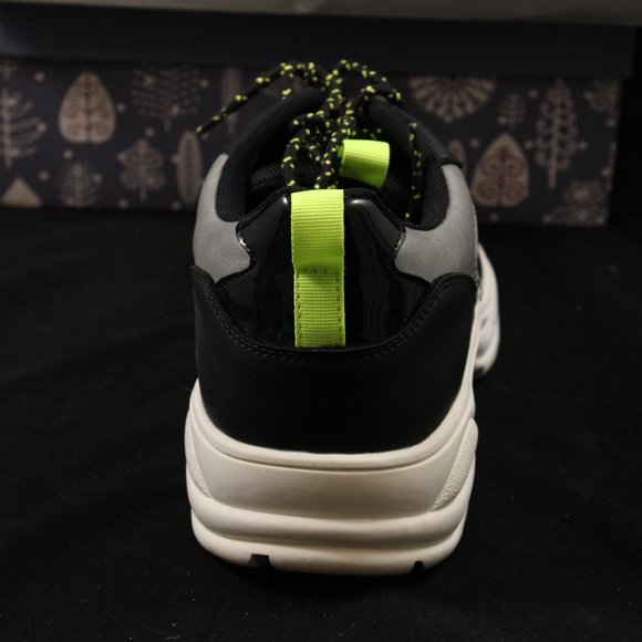 KINGSIDE Geoffrey Lace Up Round Toe Sneaker Shoes black/grey Men Size 12 M - Picture 9 of 12